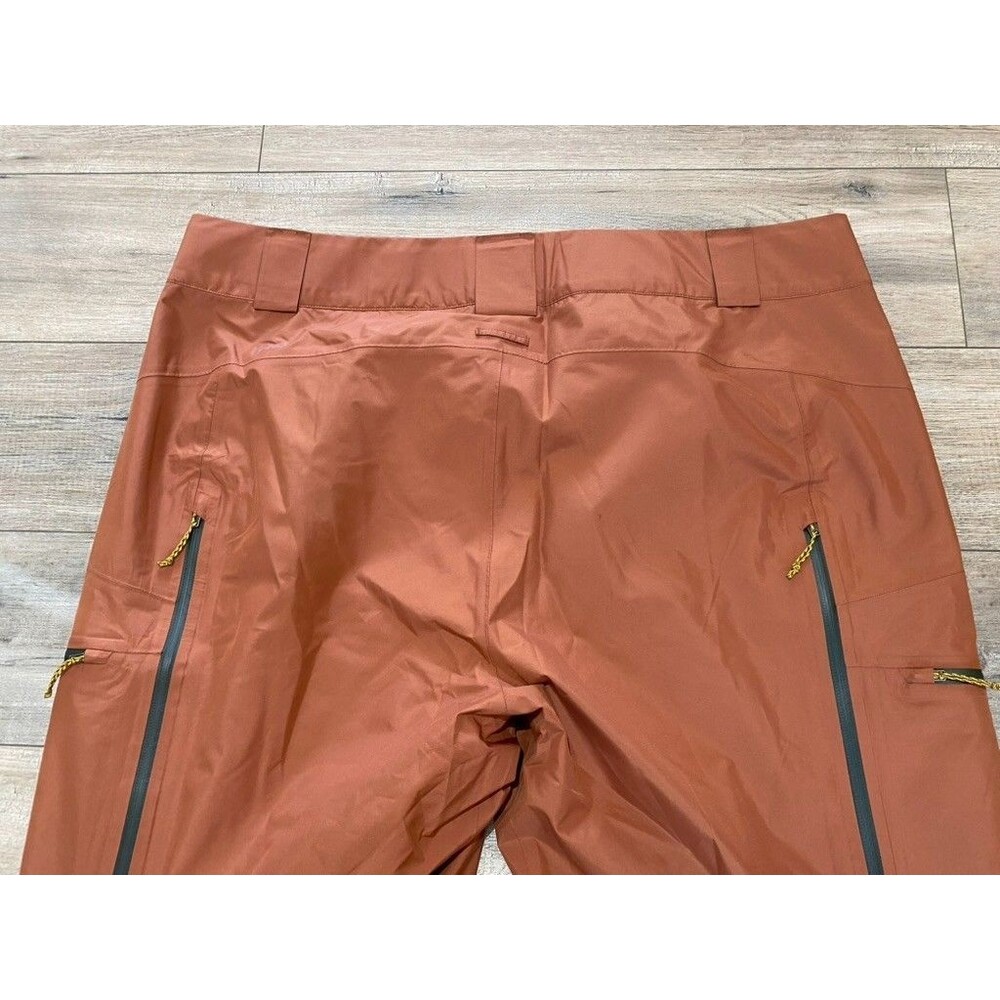 Patagonia Powder Town Pants Mens XXL REG RECCO Sienna Brown Ski Snowboard - Picture 10 of 13